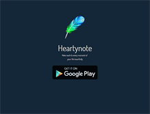 Tablet Screenshot of heartynote.com